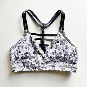 Victoria's Secret VSX Star Confetti Caged Strappy Racerback Sports Bra Size S
